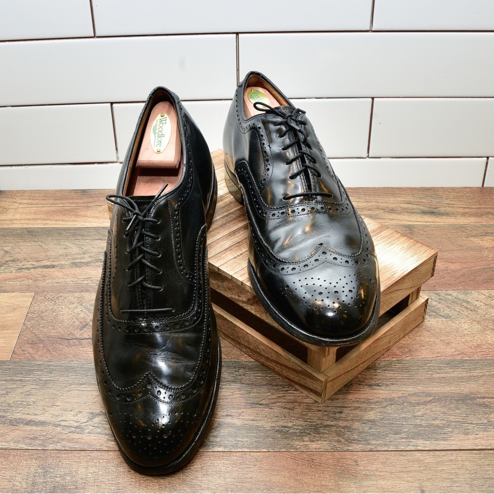 Vintage Johnston & Murphy Crown Aristocraft Shell Dress Shoes Size 12 - Picture 2 of 9
